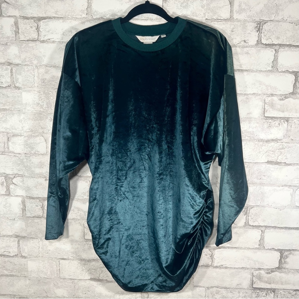 Paula Saker dark green top size 4